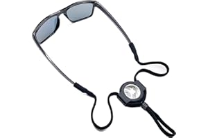 Generic Eyeglass Lanyard – Sunglasses Strap with AirTag Holder – Adjustable Eyeglass Strap for Eyewear Loss Prevention – Blac