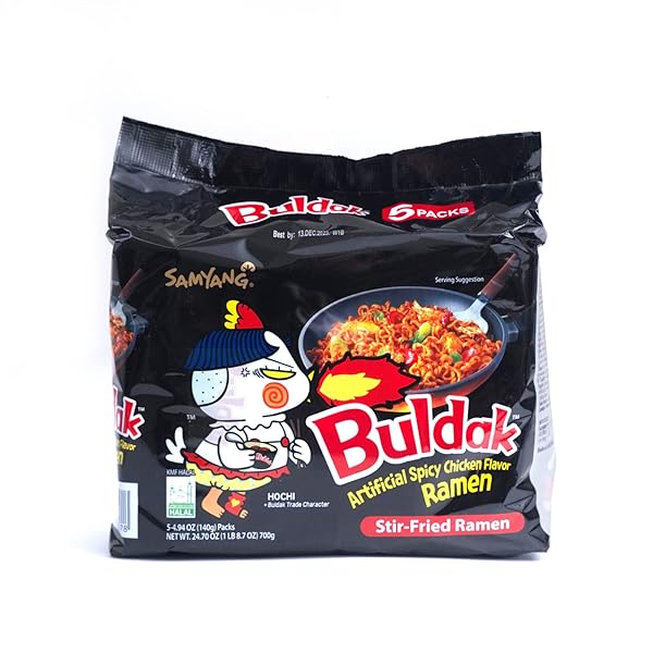 SAMYANG ORIGINAL CHICKEN FLAVOR BULDAK RAMEN PACK OF 5