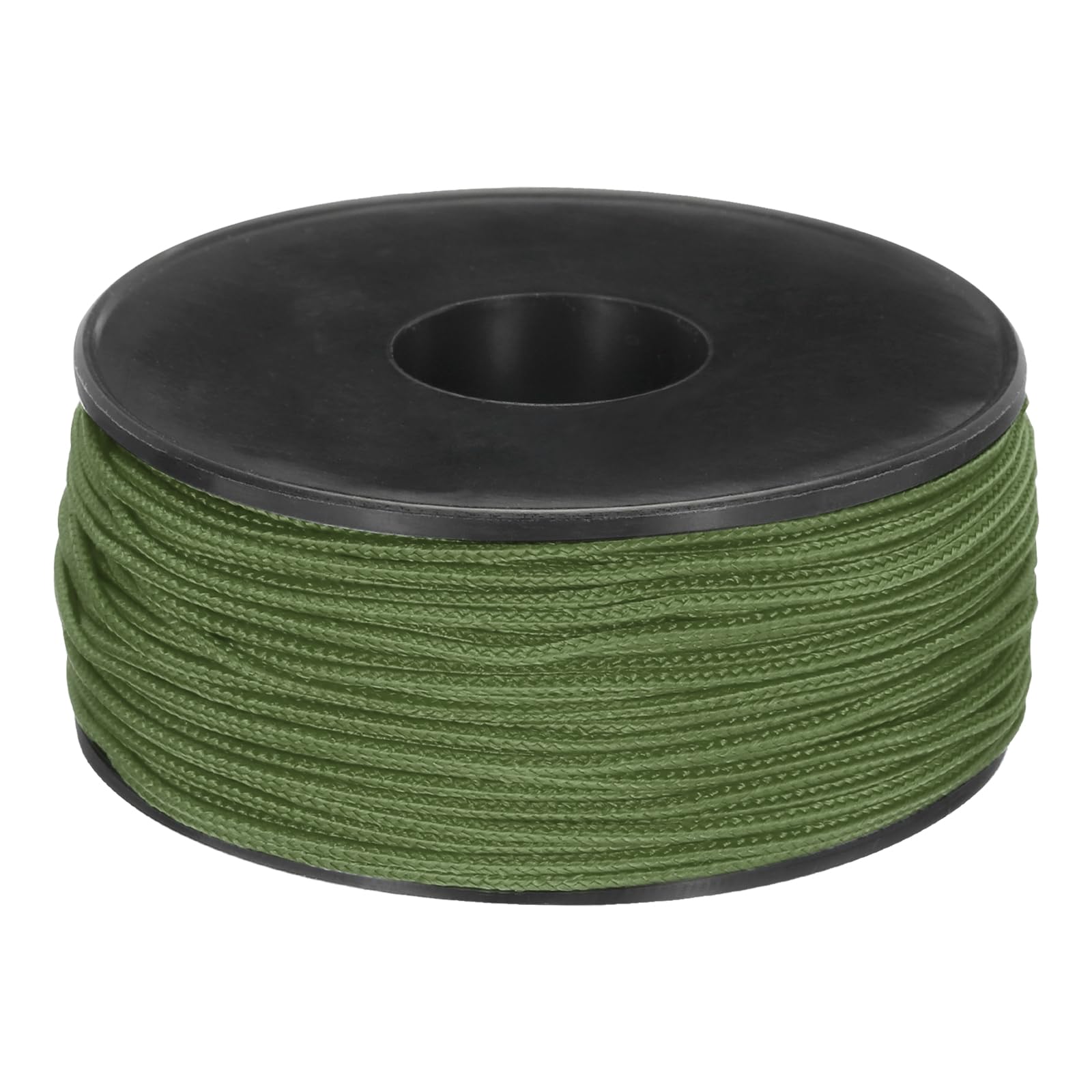 Rebower Micro Paracord 1.18mm x 164 Feet Rope 100 LB Polyester Braided Strong String Spool [for Hiking, Exercise, Tent, DIY Project] - Army Green