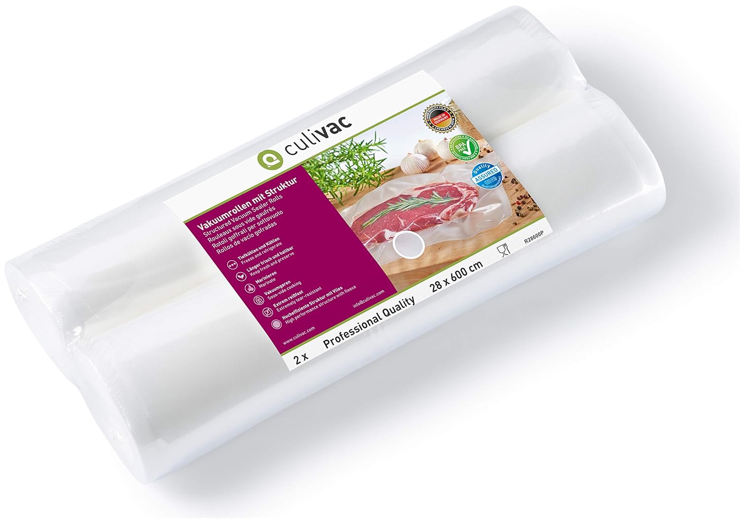 culivac Rollos de plástico para envasar al vacío Professional de ...