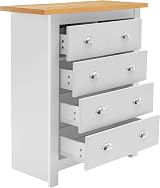 3 Piece Bedroom Furniture Set - 3 Door Wardrobe & Chest of Drawers view 7