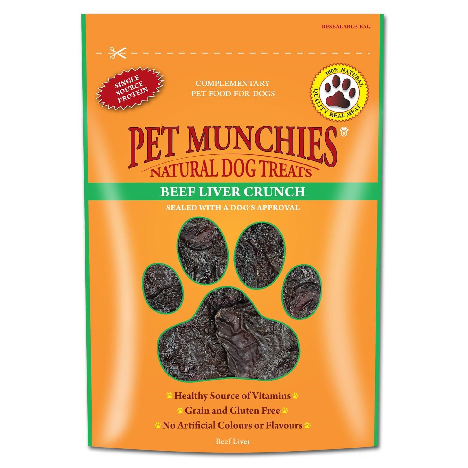 Pet Munchies Beef Liver Crunch 8x90g