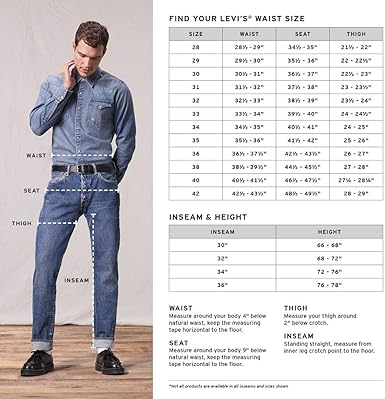 levis kids size chart