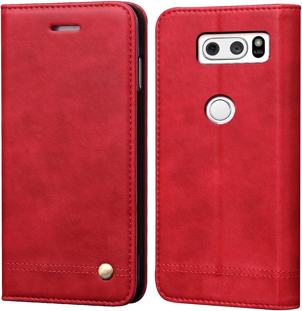 Best lg v30 wallet case leather