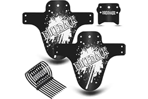 NICEDACK Bike Fender, Adjustable MTB Mud Guard, Front and Rear Compatible Mudguards, Fits 650B 20" 26" 27.5" 29 inch Fat Tire Bikes and All Disc Brake Bicycles