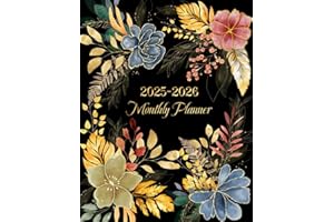 2025-2026 Monthly Planner: Two Year (January 2025 through December 2026) with Holidays