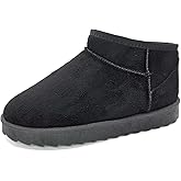 TruFox Women’s Mini Boots Cozy Faux Fur Lined Ankle Booties, Slip On Winter Slippers for Indoor Outdoor Wear