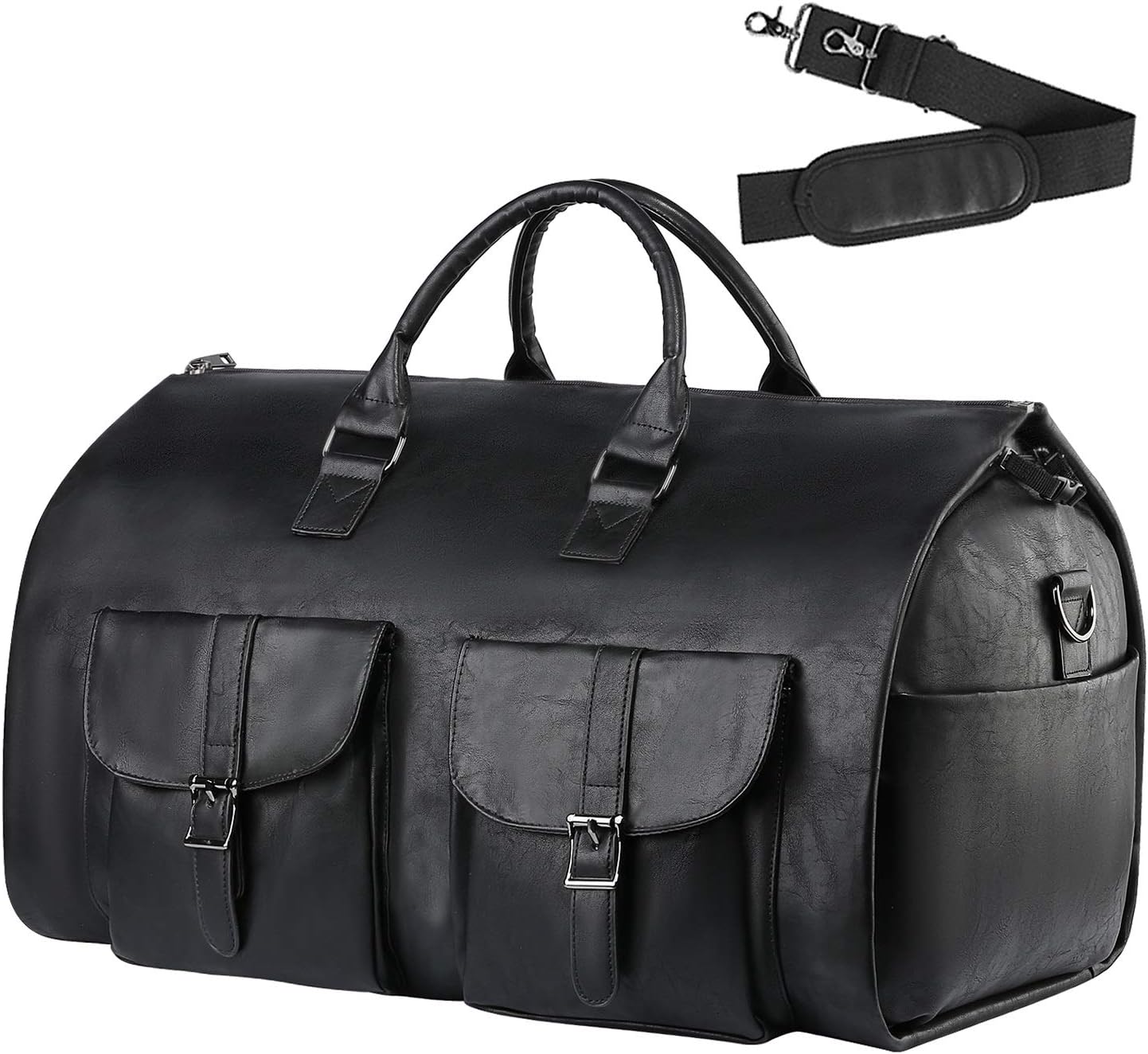 mens garment bag leather