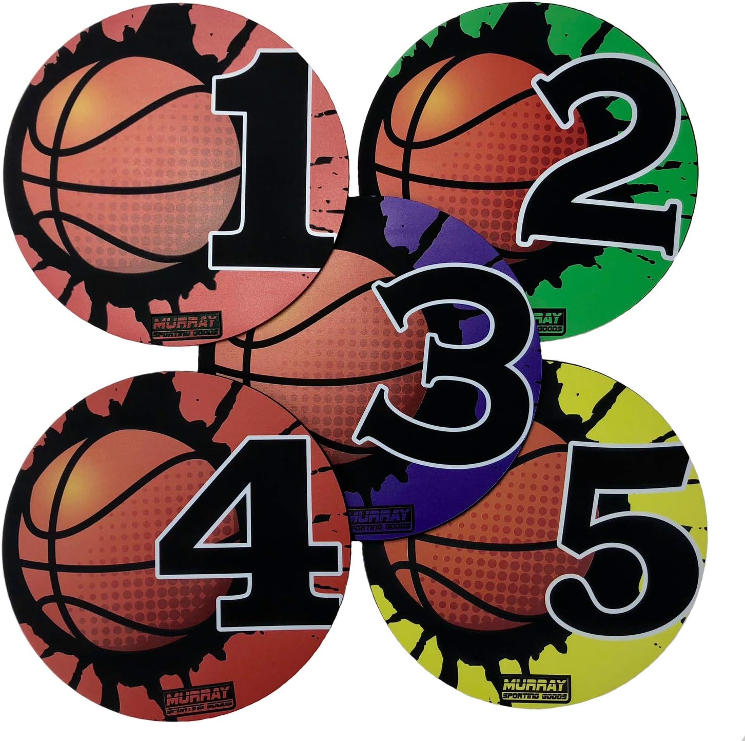 Murray Sporting Goods Basketball Training Shot Markers, Pack of 5