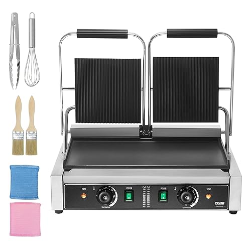 Sandwichera Electrica VEVOR Commercial Panini Grill, 3600W