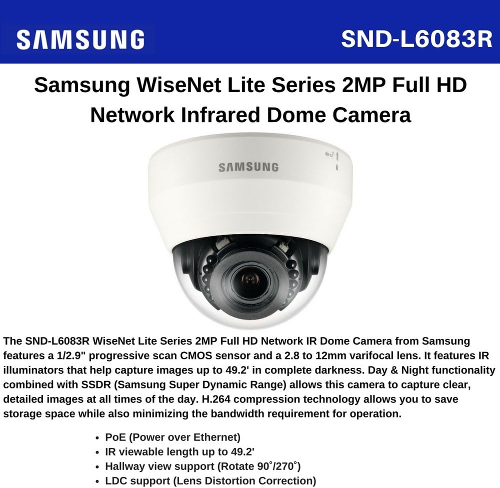 Samsung SNDL6083R surveillance camera Camera & Photo