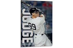FANCHUANG Aaron Judge Poster Dodger Posters Baseball Canvas Wall Art For Home Decor Frame-style 16x24inch(40x60cm)