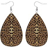 Zokola Leopard Earrings Leather Earrings