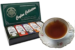 Mlesna Pure Ceylon Loose tea Collection - Variety Gift Pack - 5 Assorted Ozone Friendly Black Teas