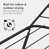 Vivo Technologies Clothes Airer Drying Rack Winged 18M Foldable 182x50x100cm view 5