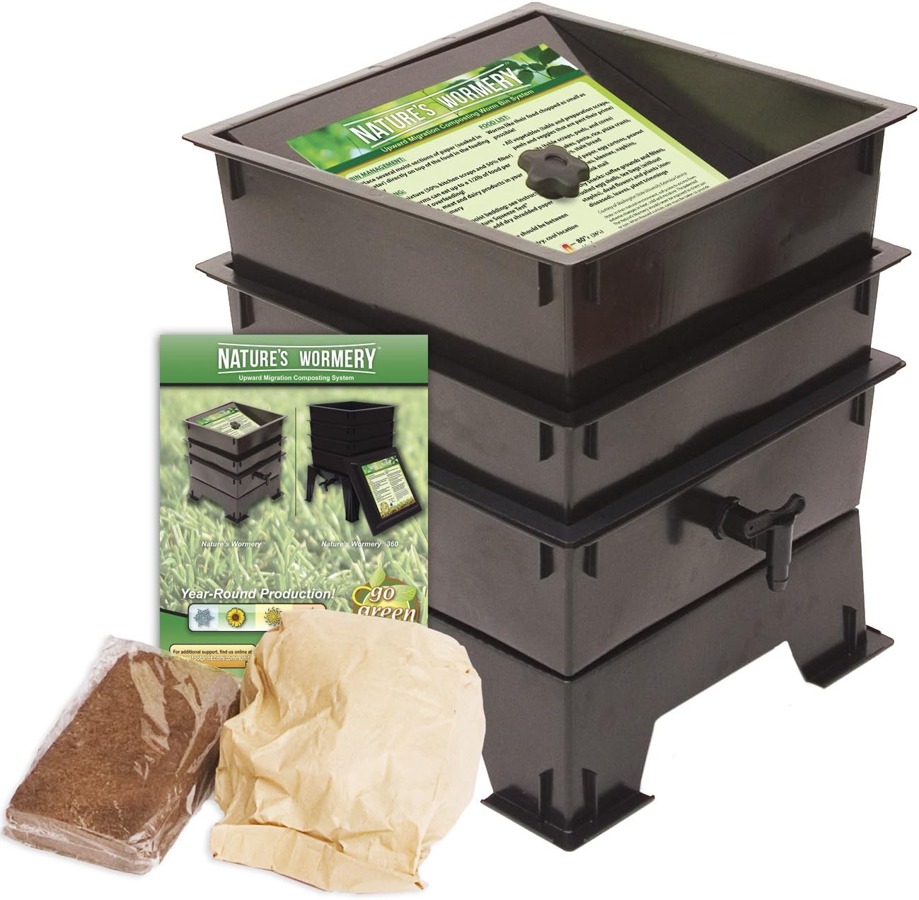 Nature's Wormery Standard 2Tray Kit Black Amazon.co.uk Garden