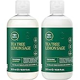 Tea Tree Lemon Sage Thickening Shampoo and Conditioner Set, Builds Body + Boosts Volume, For Fine Hair, 10.14 fl. oz., Set