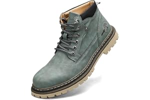 Shaire Men's Leather Chukka Boots | Lace-Up Ankle Boots for Men | Casual Comfort Boots