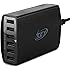 USB Charger, Key Power 60 Watt 12 Amps 6-Port Travel Wall Charger Charging Station for iPhone, iPad, Samsung Galaxy S6/S7 and USB charged devices