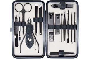 FIXBODY Nail Clippers for Men, Nail Grooming Kit, Manicure Kit Gift for Men, Nail Clippers Set for Women, Fingernail Clippers and Toenail Clippers