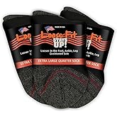 Loose Fit Stays Up Men's and Women's Casual Lower Cut Socks (Pack of 3) Made in USA, Cushioned Sole