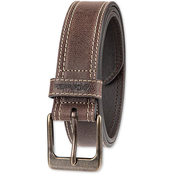 Dickies Men's 3 Row Stitch Heavyweight Leather Belt, Black, Medium Dickies Men's 3 Row Stitch Heavyweight Leather Belt, Black, Medium