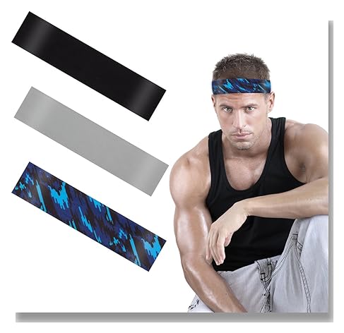 PAMASE リストバンド ヘッドバンド セット コットン スポーツ ヘアバンド 