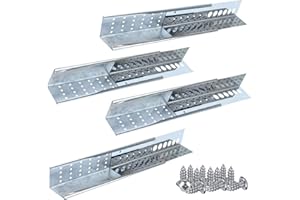 Nizefei Beehive Entrance Reducer Mouse Guard for 8 or 10 Frame Bee Hive, No-Rust Universal Stainless Steel Design for Beekeeping, Year-Round Use for Bee Keeper, with Screws(4 Pack)