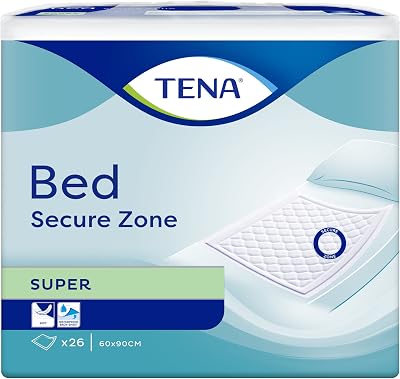 TENA Bed Secure Zone Super Incontinence Bed Pads 60x90cm Pack 26