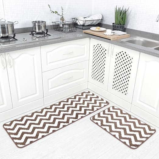 Amazon Com Carvapet 2 Pieces Microfiber Chevron Non Slip Soft