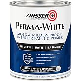 Zinsser 02754 PERMA-WHITE Mold and Mildew Proof Interior Paint, Quart, Semi-Gloss White