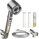 Filtered Shower Head with Handheld,High Pressure Shower Heads with Filters (Charcoal Gray)