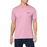 BOSS Mens Bold Contrast Logo Cotton T-Shirt