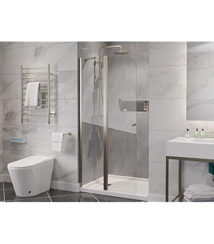 ANZZI 72-in. x 33.5-in. Frameless Swinging Shower Door, Resistance