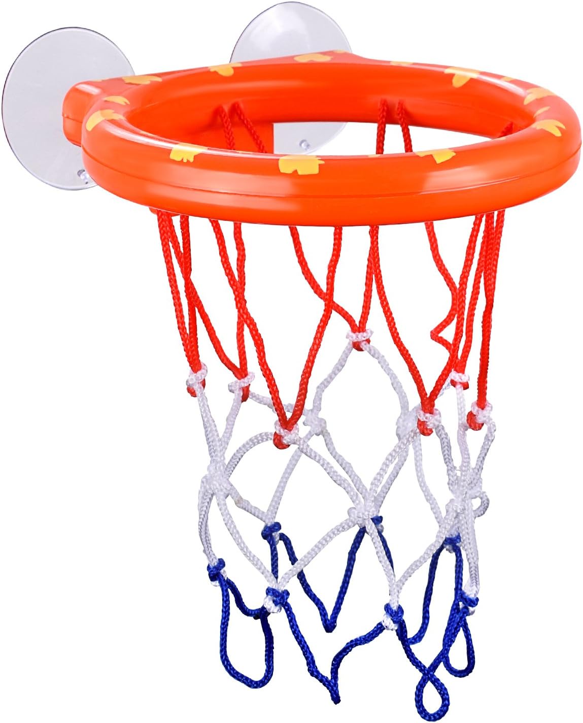 BRITENWAY Fun Basketball Hoop & Balls Playset for Little Boys & Girls | Bathtub Shooting Game for Kids & Toddlers | Suctions Cups That Stick to Any Flat Surface + 3 Balls Included: Toys & Games