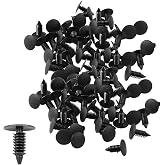 soikoi 7mm (1/4") Hole Push Clip Plastic Rivets Fastener Clips for Car Fender Bumper Shield Retainer Auto Body Panel Clips, 200Pcs