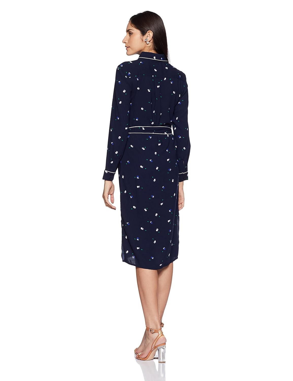 marks & spencer women's shirt midi dress