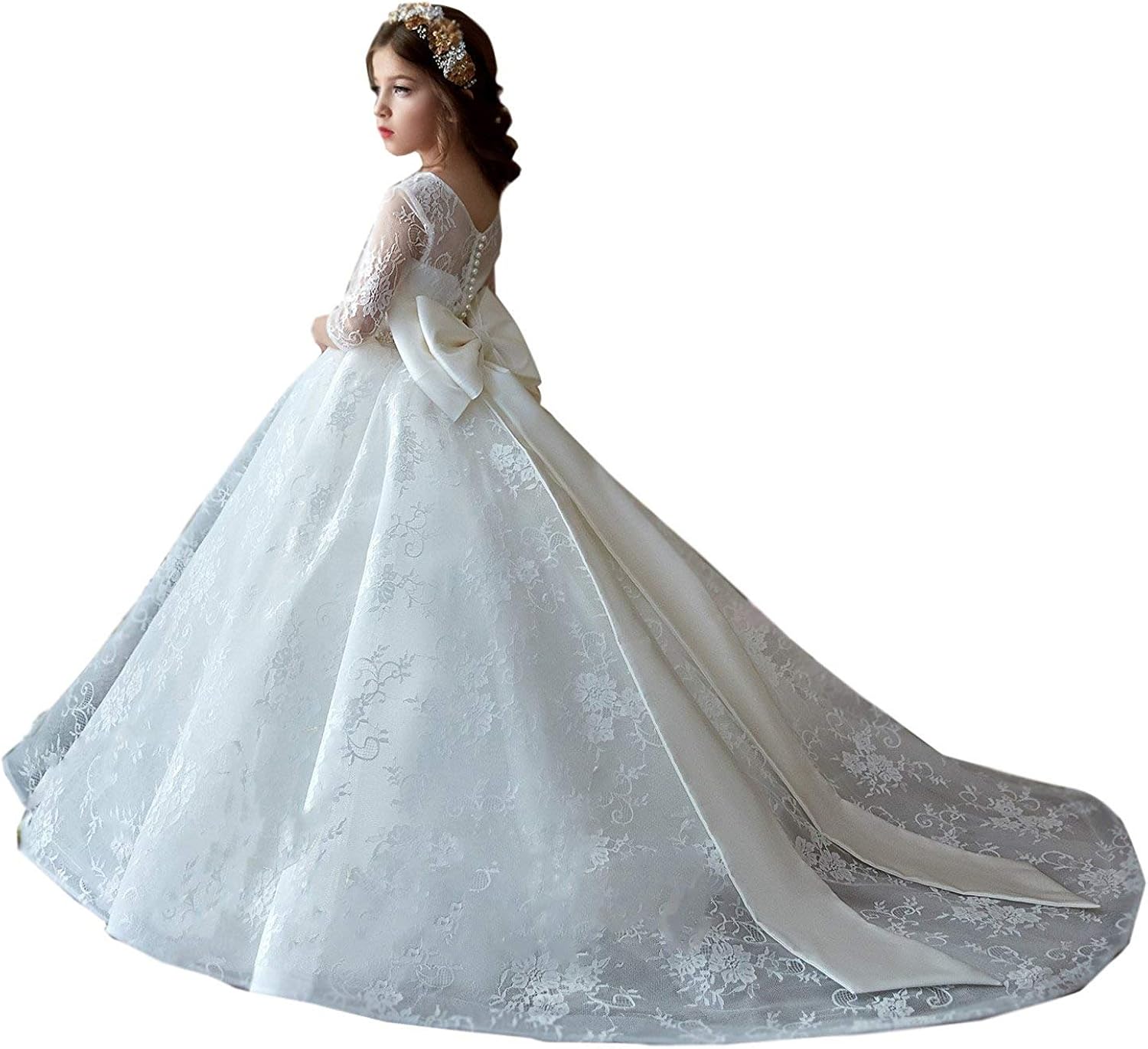 amazon little girl wedding dress