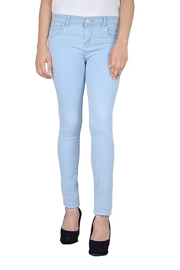 ice blue colour jeans