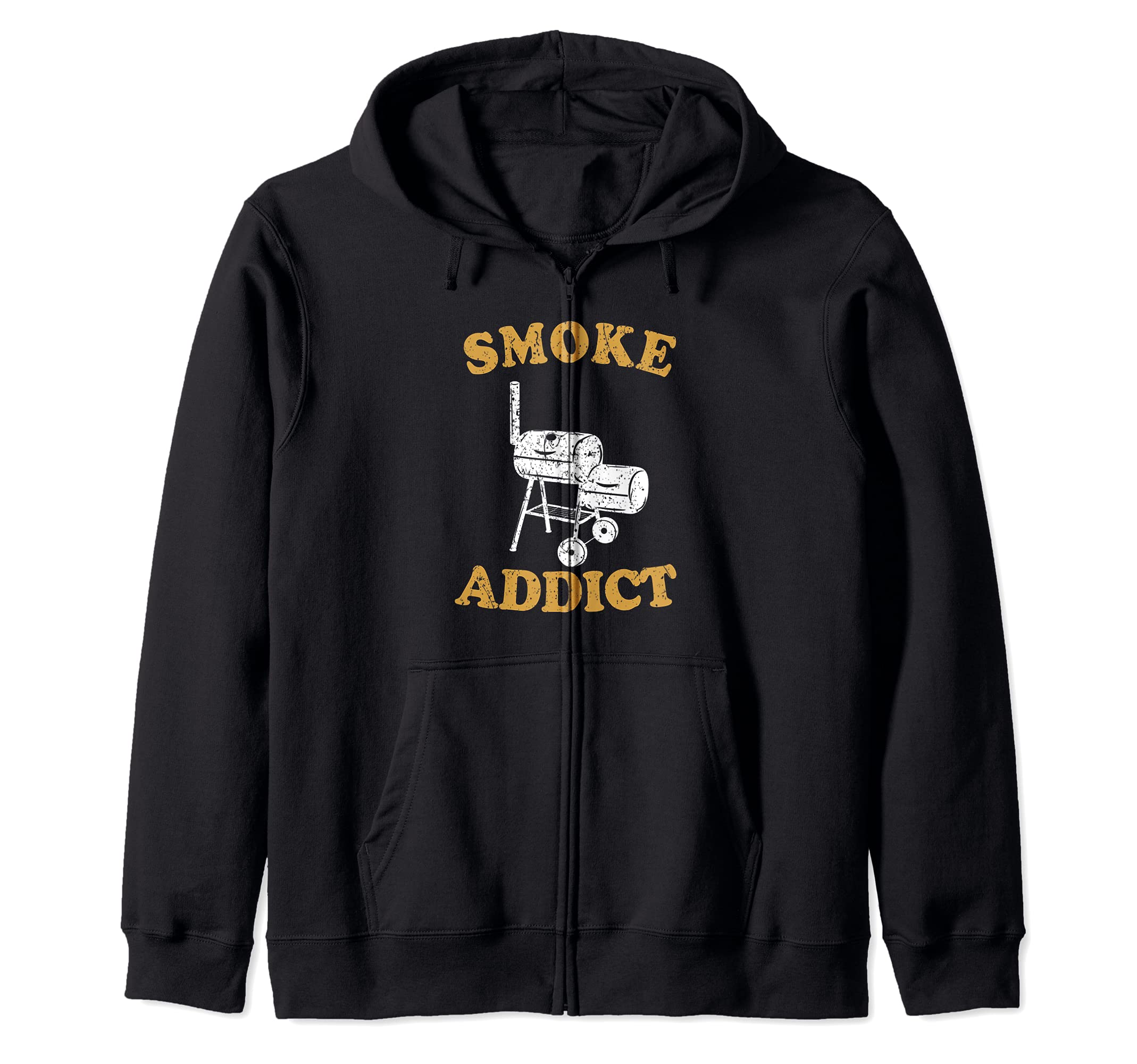 BBQ Smoke Addict Meat Smoker Zip Hoodie