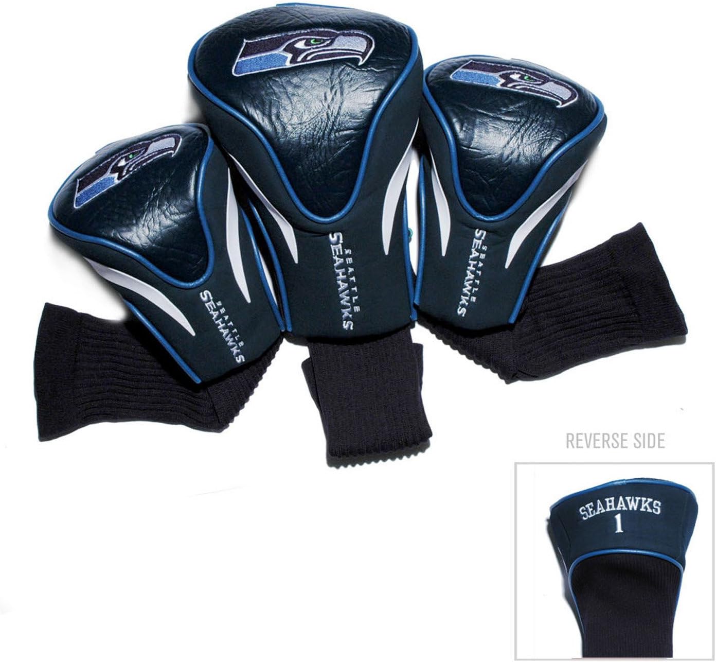 Team Golf NFL Seattle Seahawks Contour Golf Club Headcovers (3 Count), Numbered 1, 3, & X, Fits Oversized Drivers, Utility, Rescue & Fairway Clubs, Velour lined for Extra Club Protection : Golf Club Head Covers : Sports & Outdoors