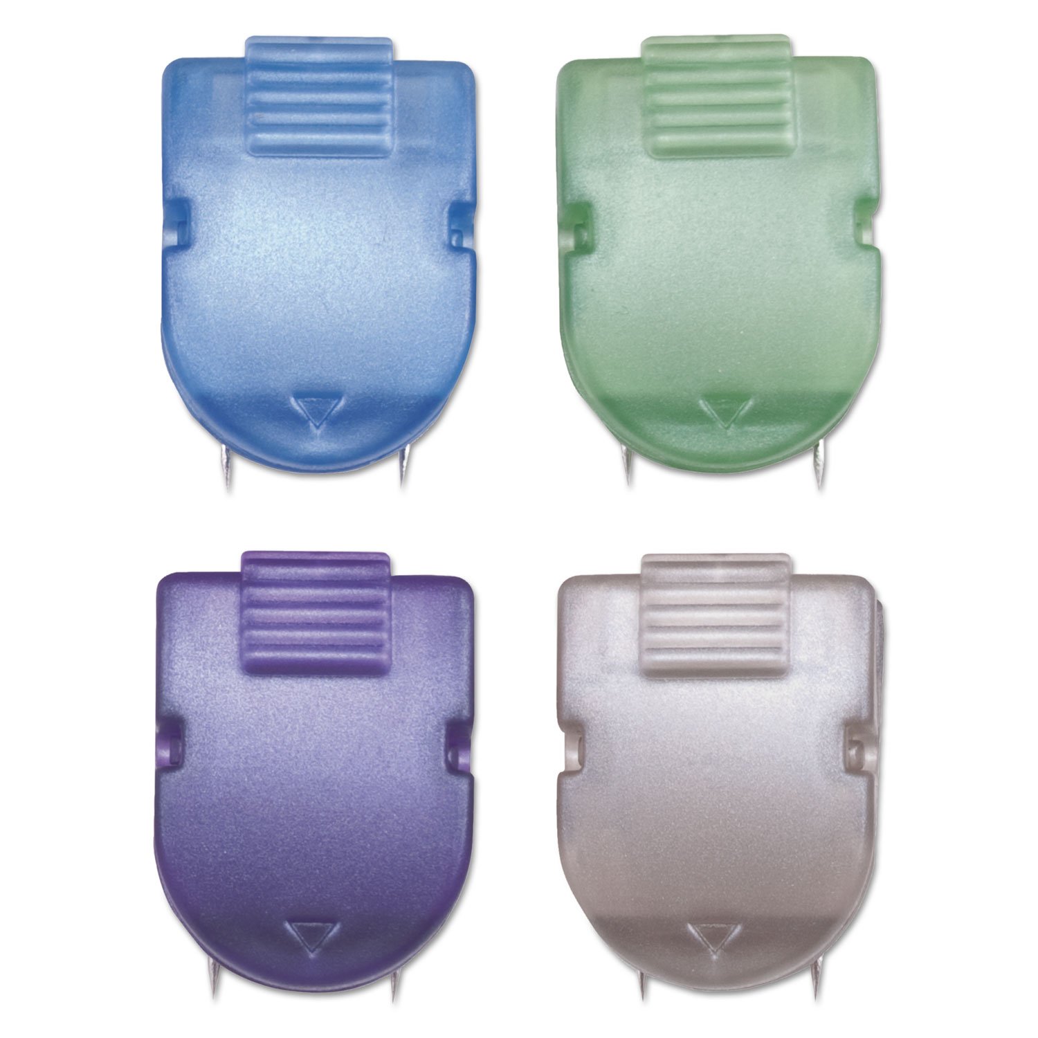 ADVANTUS Panel Wall Clip for Fabric Panels, Standard Size, 40-Sheet Capacity, Box of 20, Assorted Metallic Colors (75338) — image 1