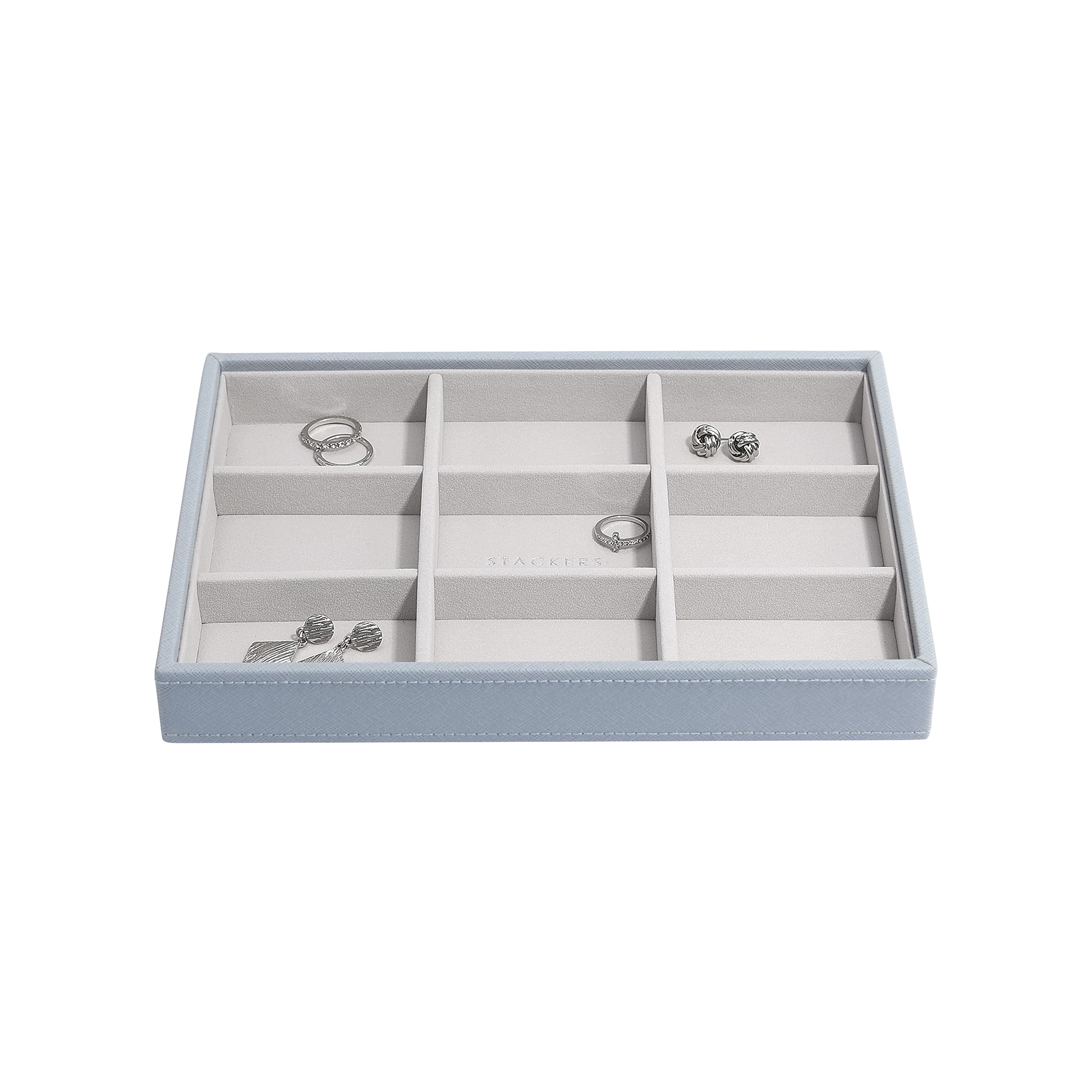 Stackers Dusky Blue Classic Statement Earring Jewellery Layer