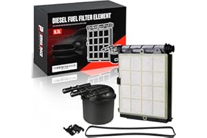 DF4625 Diesel Fuel Filter Kit for Ford 6.7L Power Stroke - Compatible with 2017-2024 F250 F350 F450 F550 Super Duty - Replace