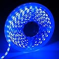 iNextStation 32.8ft/10M Blue LED Strip Light, 24V 2835 SMD 600 LEDs Flexible Cuttable Waterproof LED Tape Light for Bedroom Kitchen Cabinet Wardrobe TV (Power Adapter not Included)