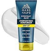 Oars + Alps SPF 37 Sunscreen and Everyday Anti Aging Face Moisturizer, Infused with Hyaluronic Acid