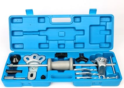 Freetecextracteur De Moyeu En 17 Pieces Jeu D Outils Extracteurs De Roulement De Roue Avec Marteau A Inertie Amazon Fr Auto Et Moto