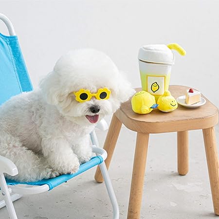 Amazon Co Jp 犬おもちゃ 犬噛むおもちゃ ぬいぐるみ 可愛 噛むおもちゃ レモンティーカップサウンディングトイ ストレス発散 歯磨き 隠された食品子犬に適しています犬のおもちゃ 小型 中型犬 3点セット おもちゃ