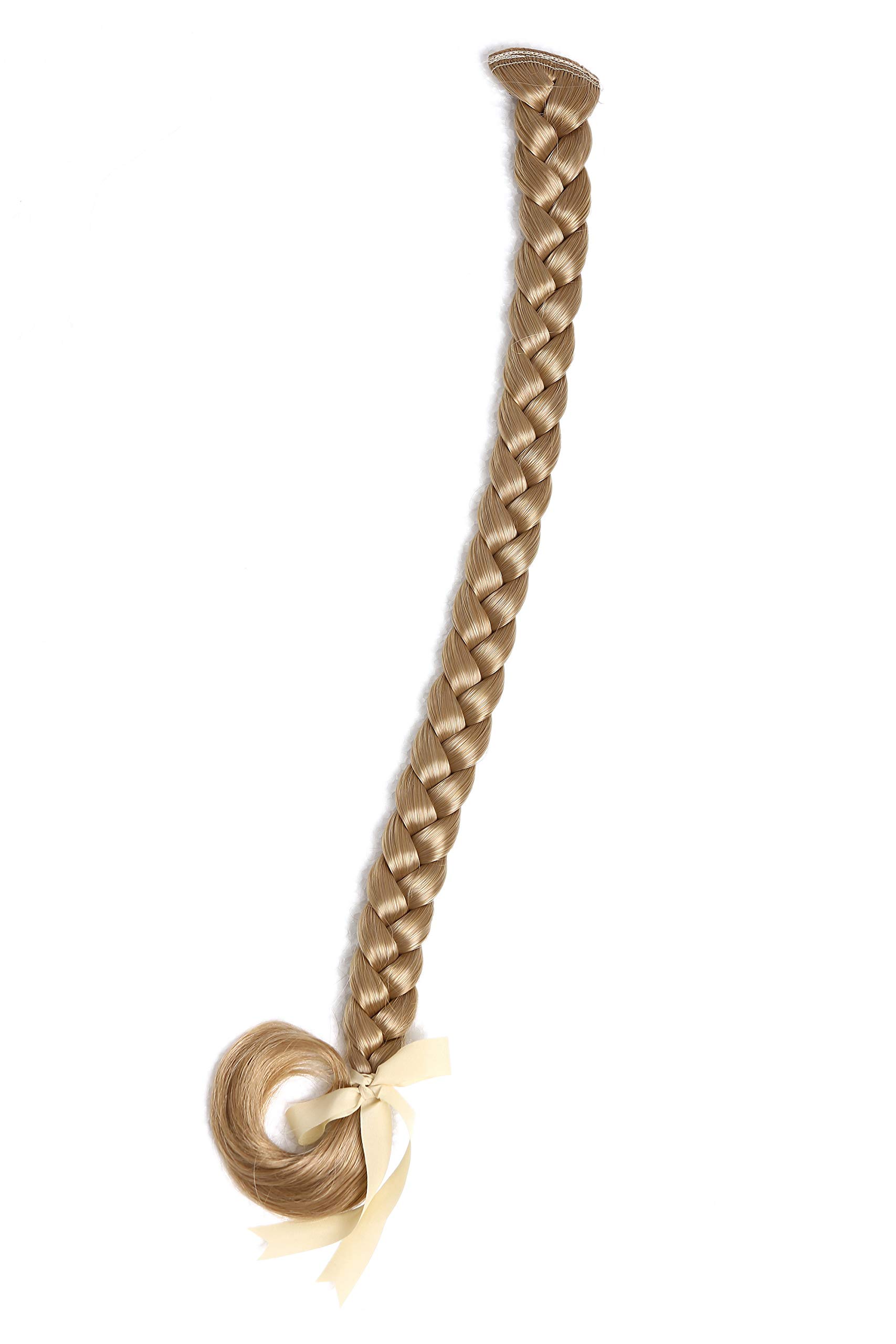 WIG ME UP - SA101-24B Braided Plait Hairpiece plaited Clip-in Hair Extension 20cm gold blonde