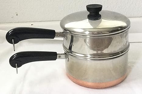 Amazon Com Revere Ware 2 Quart Saucepan And Steamer Copper Bottom Kitchen Dining
